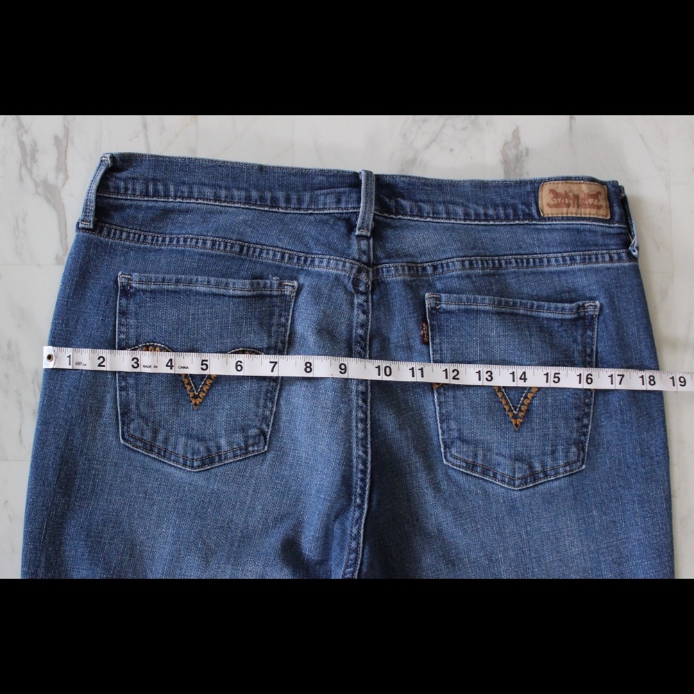 LEVI’S 505 Straight Leg Blue Jeans - Picture 6 of 8